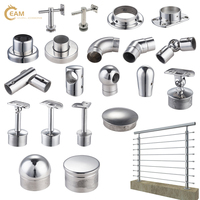 Garnitures modernes de garde-corps d'escalier d'acier inoxydable de conception balustrades accessoires de mains courantes pour l'usage d'hôpital et de balcon