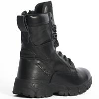 Bottes tactiques mi-mollet pour hommes, imperméables, confortables, à lacets, semelle en caoutchouc antidérapante pour la randonnée en plein air, l'entraînement, les voyages, le camping