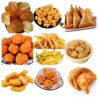 Convoyeur boulette kubba plantain banane empanada samosa ligne de friture de poisson poulet cacahuètes friteuse Machine friteuse continue