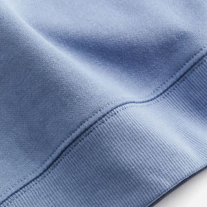 Bleu teint polaire sur porter baggy femmes plaine sweat à manches longues coton en gros Stock sweat à manches longues sweat - Product Image 6