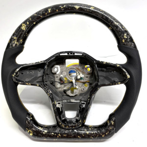 Volante de Fibra de Carbono Forjado para <span class=keywords><strong>VW</strong></span>/Volkswagen Golf 8 MK8 Passat Touareg Tiguan Polo GTD MK7 MK6 R-Line CC Jetta - Product Image 1