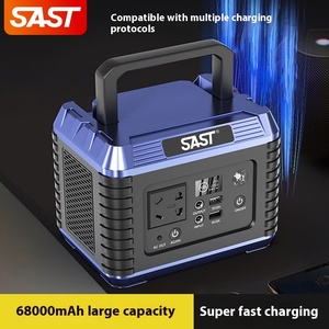 แผงโซลาร์เซลล์พกพา 300W ลิเธียมไอออน 220V สำหรับรถยนต์ จ่ายไฟฉุกเฉิน สตาร์ทเครื่องยนต์ คลื่นไซน์บริสุทธิ์ สำหรับตั้งแคมป์กลางแจ้ง 220V รถยนต์ - Product Image 2