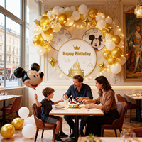 Ballons en latex motif souris de dessin animé pour décoration murale d'anniversaire d'enfants, ensemble de ballons pour fête d'anniversaire