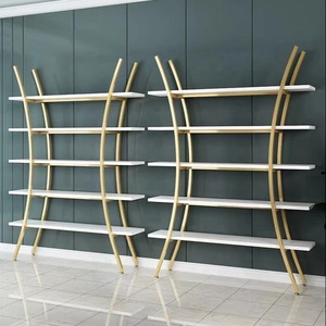 फैशन सौंदर्य दुकान नाखून की दुकान धातु अनियमित आकार पांच-परत फर्श डिस्प्ले रैक - Product Image 3