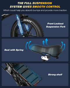 Vélo électrique pliable de ville KOOLUX 48V 23.4Ah en alliage d'aluminium avec pneus larges, moteur de moyeu avant 250W, batterie au lithium, 7 vitesses, longue autonomie - Product Image 6