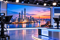 Écran LED mural intérieur MDS à pas de pixel fin P1.2 P1.5 COB, écran vidéo LED mural pour studio