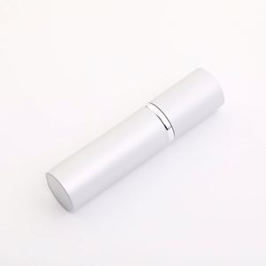 Portable 5ml Aluminium Perfume Glass Atomizer Round Design With Pump Sprayer Refillable Support Print Logo - Product Image 3