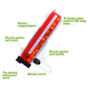 Luces LED Impermeables para Ruedas <span class=keywords><strong>de</strong></span> <span class=keywords><strong>Bicicleta</strong></span>, 32 LED, Luces para Radios <span class=keywords><strong>de</strong></span> <span class=keywords><strong>Bicicleta</strong></span>, 32 Patrones <span class=keywords><strong>de</strong></span> Iluminación, Iluminan las Calles, Lámpara <span class=keywords><strong>de</strong></span> Carretera para <span class=keywords><strong>Bicicleta</strong></span> <span class=keywords><strong>de</strong></span> Diseño - Product Image 3