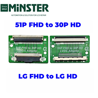 Adaptador Convertidor de 51 Pines FHD LG a 30 Pines HD LG LVDS, Tarjeta Adaptadora, Placa, Pantalla LCD LED para TV, Panel de Pantalla, Conector de Cable Flexible