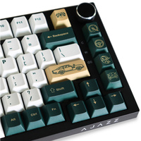 New GMK CYL British Racing R2 Keycaps Pbt 130 Keys Dye-Sublimation Cherry Profile for 87/104/108 Mx Switch Mechanical Keyboard
