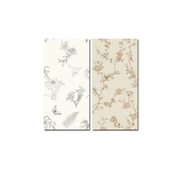 Carrelage mural effet crème 400x800mm, carrelage décoratif pleine masse en porcelaine mate à veinage continu pour salle de bain et cuisine