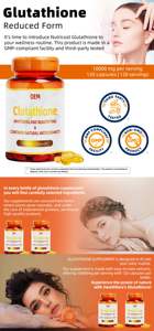 Cápsulas de Glutatión en Existencia, Colágeno, Vitamina C, Blanqueamiento, Antienvejecimiento, Cápsulas Blandas, Ingredientes Naturales, Absorción Rápida, Ilumina - Product Image 5