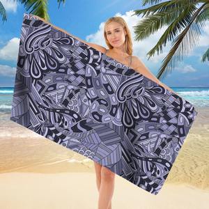 Toalla de Playa de Microfibra Extra Grande de Secado Rápido (70 x 140 cm), Toallas de Playa Suaves con Estampado Digital para Natación - Product Image 2