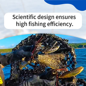 Cadre en acier soudé robuste <span class=keywords><strong>Cage</strong></span> à crabe en plastique pièges à homard de haute mer <span class=keywords><strong>Cage</strong></span> de pêche <span class=keywords><strong>Cage</strong></span> à appâts pour carpe - Product Image 4