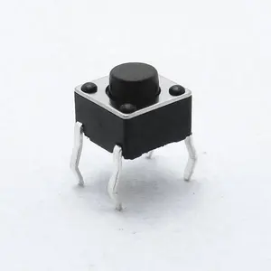 6x6x5 4 pin push button tactile switch with RoHS