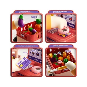 Nouveaux jouets supermarché panier jeu ensemble avec bureau de caissier semblant maison de jeu pour enfants jouets jouets de supermarché pour enfants - Product Image 6
