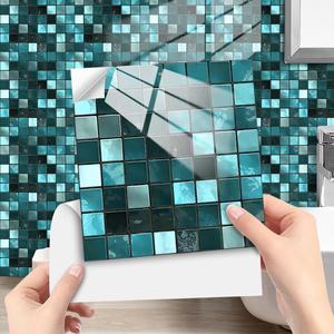 High Quality Modern Design European Retro Pvc Grid Tile <b>Square</b> Tile Bathroom Swimming <b>Pool</b> Metal Floor Design - Product Image 4