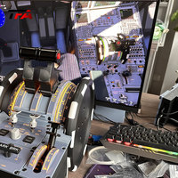 Console de commande de simulateur de vol Airbus A320 avec quadrant d'accélération, flaps et Speedbrake pour cockpit domestique et plateforme de jeu MSFS2024