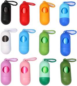 Distributeur de sacs à ordures non toxiques en plastique, étui de transport, porte-distributeur de sacs à excréments pour chiens, accessoires propres pour chiens - Product Image 3