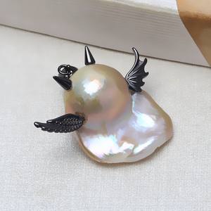 จี้เงินแท้ S925 ทำมือ สไตล์บาโรก ลูกปัดกลวงลอยอิสระ อุปกรณ์เสริมอเนกประสงค์สำหรับทำสร้อยคอ DIY จี้มุก - Product Image 4