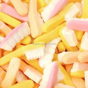 Fabrik niedriger Preis Großhandel heißer Verkauf gemischte Fruchtgeschmack Zahn und Zahnbürste geformt gummibärchen süßigkeiten