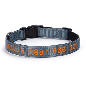 Kingtale Phản Quang Cá Nhân Dog Cổ Áo Tùy Chỉnh Thêu Với Vật Nuôi Tên Và Số Điện Thoại Cho Cậu Bé Và Cô Gái Chó Có Thể Điều Chỉnh - Product Image 4