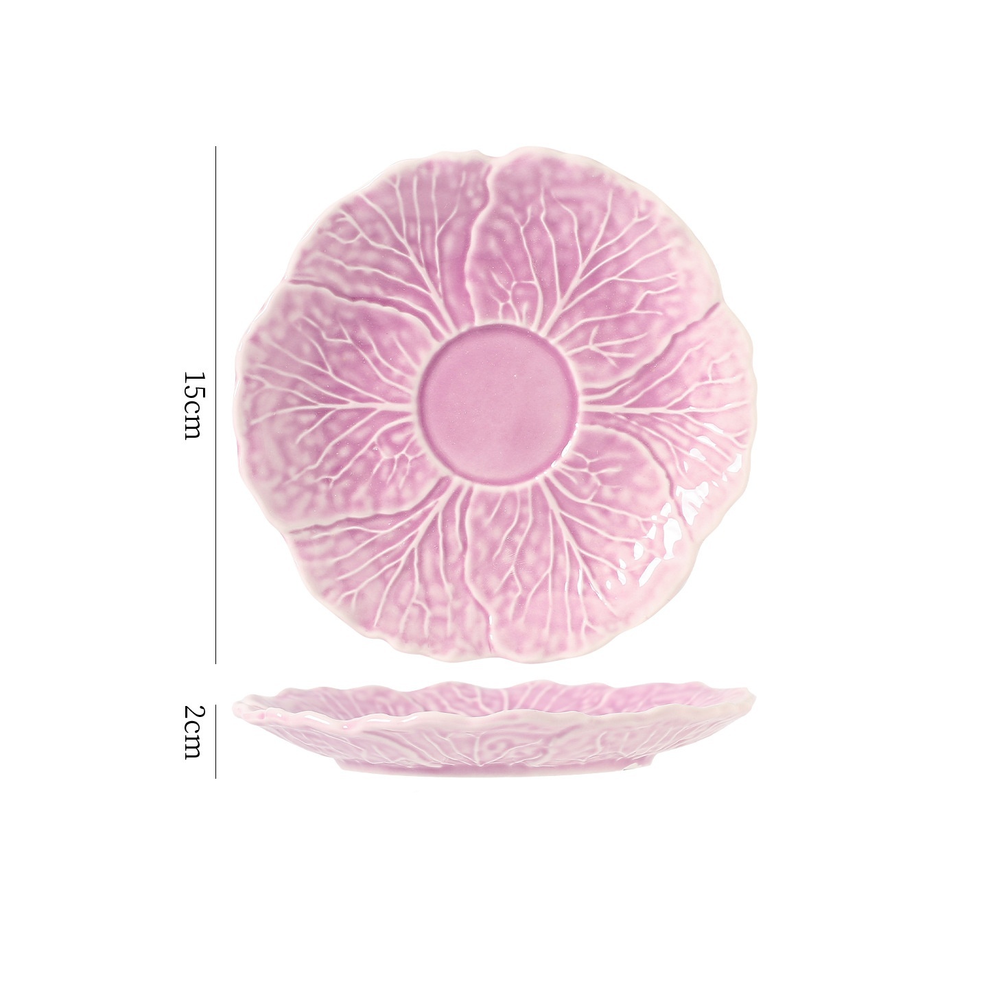 Assiette violette 6''