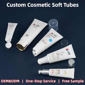 Tubi in Alluminio per Unguenti con Etichetta Privata, Tubo Spremibile per Cosmetici con Tappo Dorato di Lusso per Fondotinta e Crema BB - Product Image 1