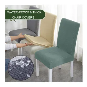 Water-proof soft living room dining covers chair spandex stretch chair covers