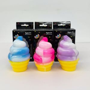 Juguete Sensorial Antiestrés de TPR Suave con Forma de Helado en Espiral Colorido, Venta al por Mayor para Recuerdos de Fiesta Infantiles - Product Image 1
