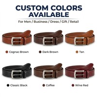 Ceinture en cuir véritable pour homme, ceinture vintage en cuir de vachette pleine fleur avec boucle à ardillon, ceinture décontractée et professionnelle avec logo personnalisé
