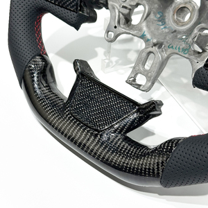 Volante de Carreras de Fibra de Carbono y Cuero Premium Personalizado para Renault Clio4 <span class=keywords><strong>RS</strong></span>, Disponible en Stock, Envío Rápido Disponible - Product Image 3