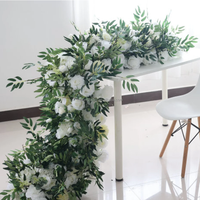 Plante verte simulée arrangement floral chemin de mariage fleur décoration de mariage proposition fond décoration fleur