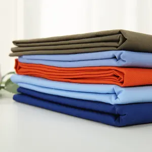 Blu Navy 65 poliestere 35 tessuto misto cotone tessuto per abiti camicia gonne uniforme tessuto fornitore a keqiao