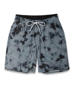 2025 OEM Striped Print Lined Double <b>Layer</b> Pockets Vintage <b>Mid</b> Waist Quick Dry Athletic Shorts Polyester Custom 5 Inch Men - Product Image 2