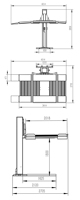 Équipement de stationnement de levage de stationnement de véhicule hydraulique à un poste
