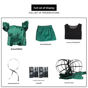 Vestido de Cosplay de <span class=keywords><strong>la</strong></span> Temporada 2 del miércoles Little Wolf Girl Ingrid & <span class=keywords><strong>Invisible</strong></span> Woman Agnes Echo C Suit TV & Movie Disfraz de Halloween - Product Image 6