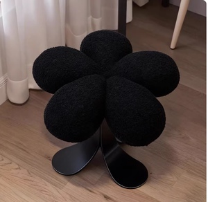 Tabouret de luxe pour salle de bain et chambre à coucher, tabouret simple pour coiffeuse, tabouret rond en acier inoxydable pour usage domestique. - Product Image 4