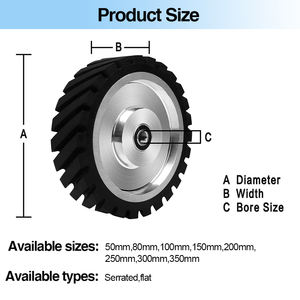 Ruizuan حجم مخصص مسننة المطاط عجلة الاتصال حزام عجلة المطاط تحمل عجلة طاحونة عجلة ل - Product Image 3