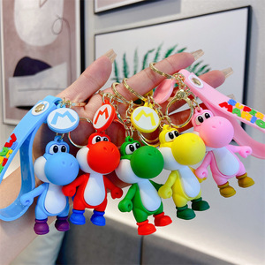 Hot Selling Cute 3D 3D PVC Keychains Anime Keychain Rubber Keyrings Metal Alloy Key Holder