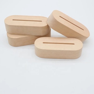 Supporto Espositivo a LED con Base in Legno Alimentato a Batterie AAA per Lampade Notturne in Acrilico Personalizzate, Arte in Resina e Vetro Fai-da-Te - Product Image 4