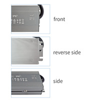 Convertidor de Corriente CA-CC con Carcasa de Aluminio Impermeable IP67, Controlador LED de 12V 24V con Salida de Voltaje Constante, Fuente de Alimentación LED, 3 Años de Garantía, Certificaciones CE, ROHS, FCC