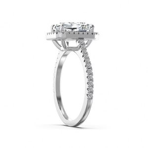 Dylam High Top Jewelry <b>925</b> Sterling <b>Silver</b> D Color VVS1 Moissanite Stone Wedding Band Eternity <b>Rings</b> for Wedding Engagement - Product Image 2