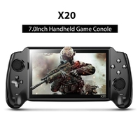 YLW Consola de Videojuegos Portátil Retro X20 con Pantalla HD de 7.0 Pulgadas, Reproductor de Música y Videojuegos, 3000 Juegos Integrados, Regalo para Niños