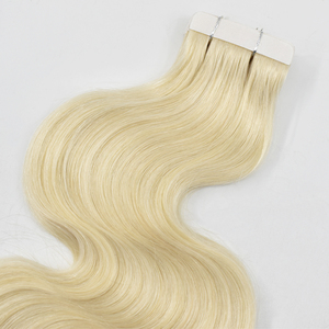 Bombshell 613 Platinum Body Wave Tape-In Hair |   <span class=keywords><strong>Cheveux</strong></span> blonds glacés pour une longueur et un volume ultimes - Product Image 5