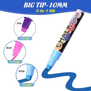 Juego de Marcadores de Tiza Líquida de 6 mm, Tinta a Base de Agua, Rotulador de Tiza de Borrado en Seco, 36 Colores, Marcadores de Tiza para Pizarras, Vidrio - Product Image 2