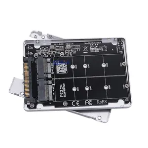 PCIE3.0 NVME NGFF to U.2 converter card SFF8639 Aluminum U2 external hard disk box Solid state M.2