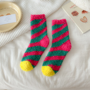 Mùa Đông Mờ Phụ Nữ Của Vớ Dễ Thương Mèo Crew Vớ Chiều Dài Cao Thoáng Khí Bền Vững Tùy Chỉnh Logo Mùa Đông Giáng Sinh Mờ Vớ - Product Image 6