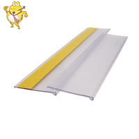 Porte-étiquettes de rayon de supermarché en PVC transparent, personnalisable, bande de prix transparente pour les présentoirs de prix au détail