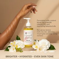 Niacinamide et vitamine E Pénétration profonde Réduire les taches brunes Huile corporelle éclaircissante blanchissante